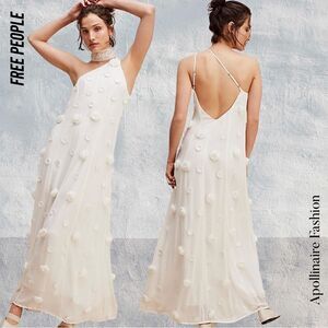 FREE PEOPLE BLOSSOM BLISS MAXI DRESS IN SNOW WHITE NWT SIZE 8 & 10
